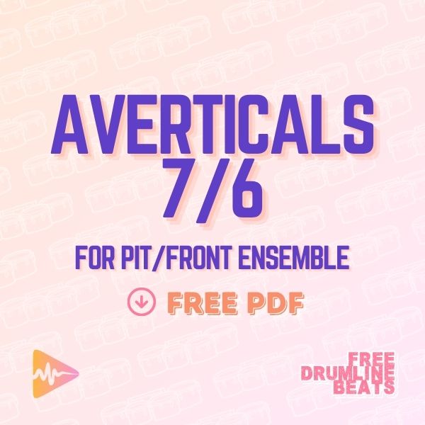 Averticals 7/6 Front Ensemble Mallet Keyboard Exercise - Free Drumline Beats.