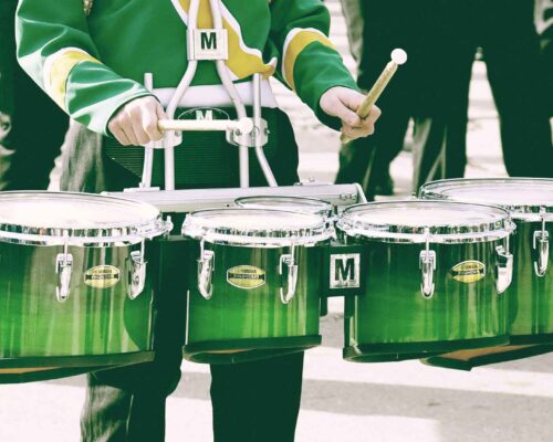 Drumline Marching Tenor Drums.