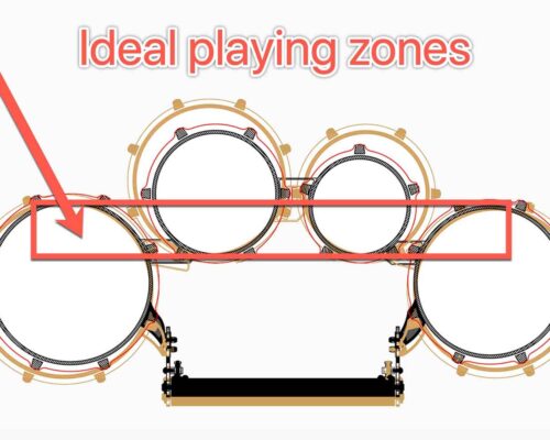Learn Quads/Marching Tenor Drums #1: Playing Zones.