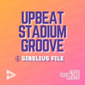 Upbeat Stadium Groove for Drumline: Editable Sibelius File