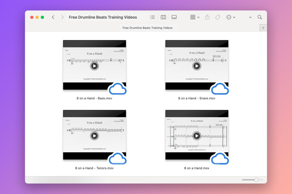 Free Drumline Beats Edu Pack: Training Videos.