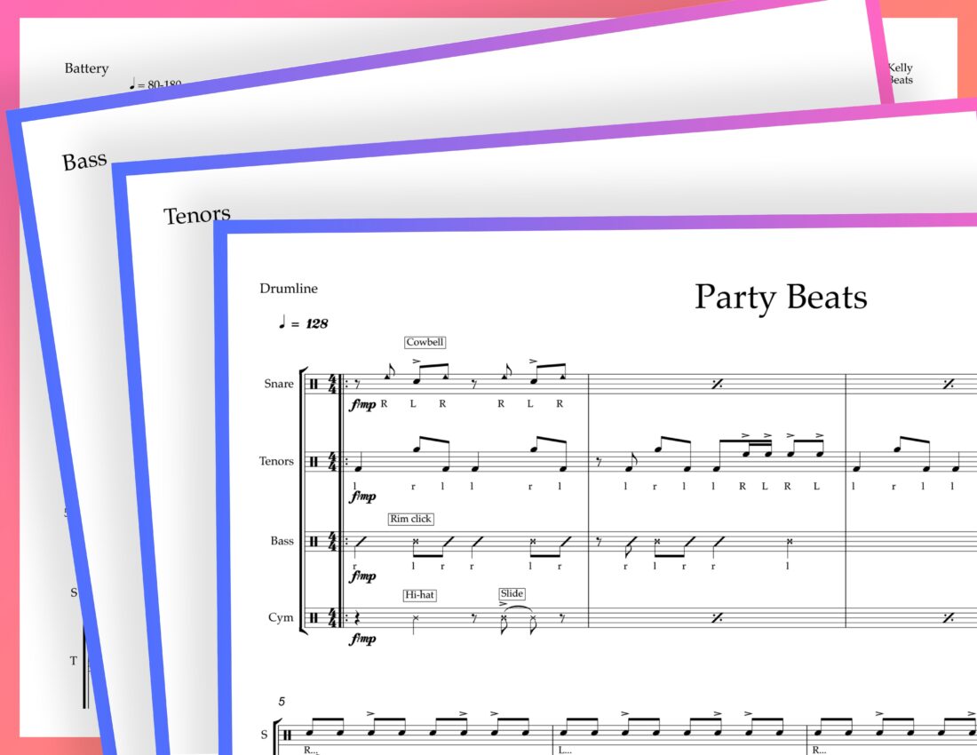 Free Drumline Beats Groove: Party Beats.