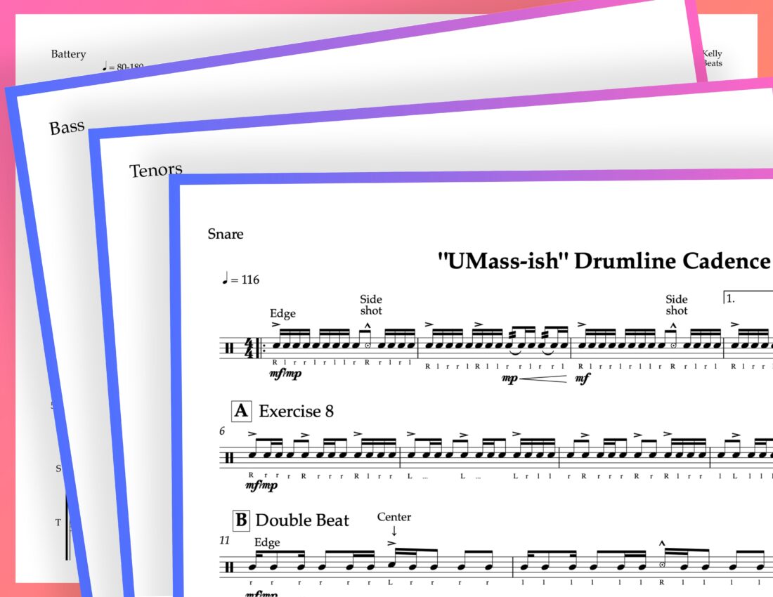 Free Drumline Beats: UMass-ish Cadence.
