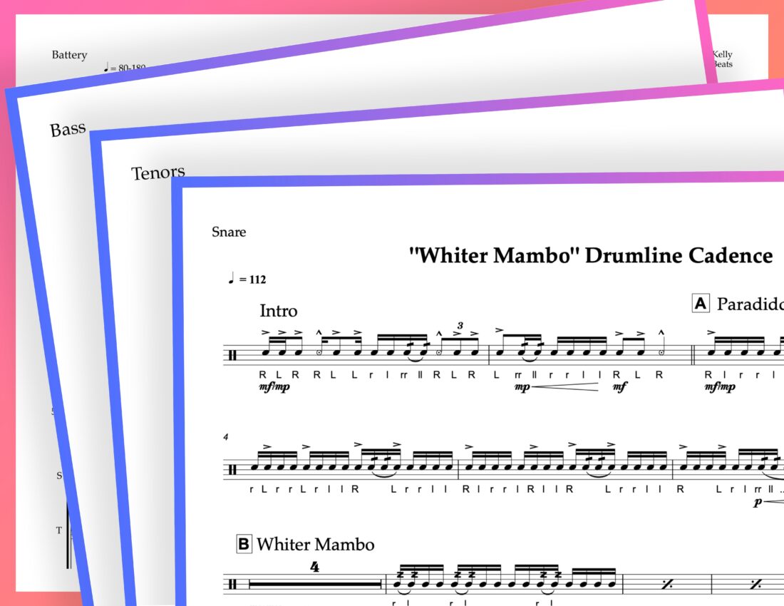 Free Drumline Beats: Whiter Mambo Cadence - Edu Pack.